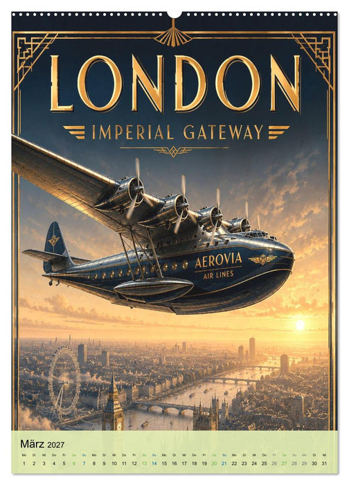 Die goldene Ära der Luftfahrt – Reiseplakate 1928–1930 (CALVENDO Wandkalender 2027)
