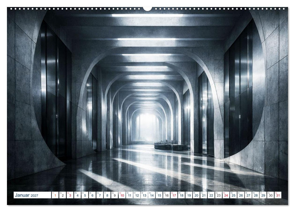 Architektur der Emotionen - Gestaltete Stimmungen (CALVENDO Wandkalender 2027)