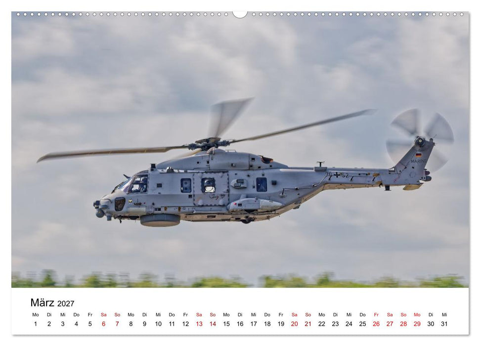 Hubschrauber der Marine (CALVENDO Wandkalender 2027)