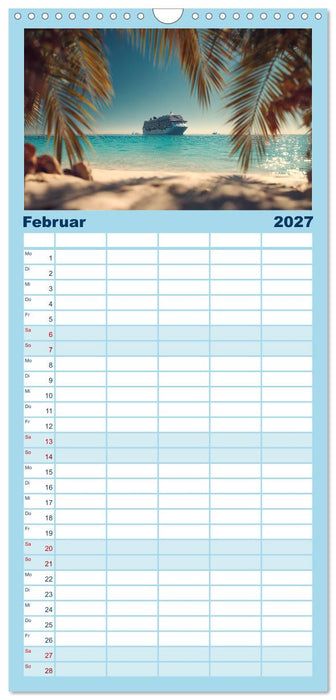 Kreuzfahrtschiffe Kalender - Kreuzfahrten und Giganten der Meere (CALVENDO Familienplaner 2027)