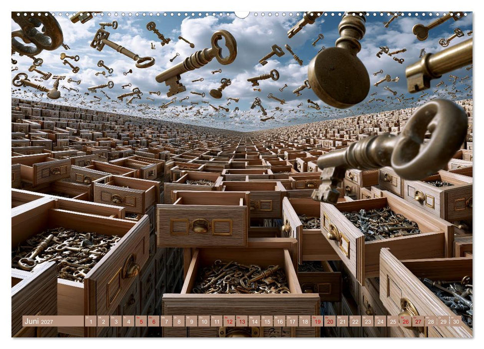 Der Tanz der Schlüssel. Zwischen Rätsel und Fantasie (CALVENDO Wandkalender 2027)