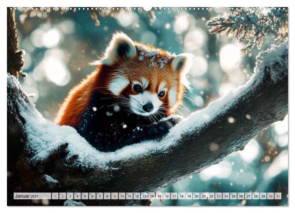 Rote Pandas - Himalayas sanfte Bewohner (CALVENDO Wandkalender 2027)