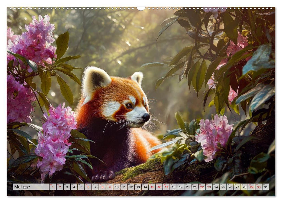 Rote Pandas - Himalayas sanfte Bewohner (CALVENDO Wandkalender 2027)