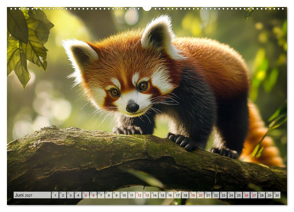 Rote Pandas - Himalayas sanfte Bewohner (CALVENDO Wandkalender 2027)