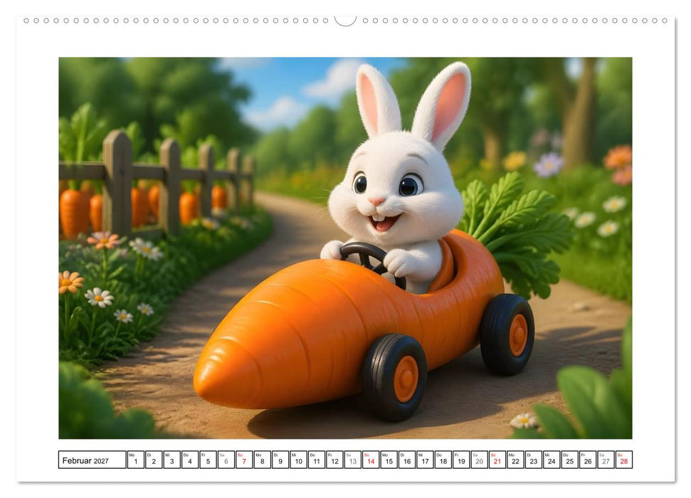 Rasante Tier-Flitzer (CALVENDO Premium Wandkalender 2027)