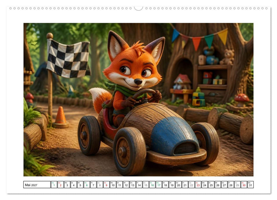 Rasante Tier-Flitzer (CALVENDO Premium Wandkalender 2027)