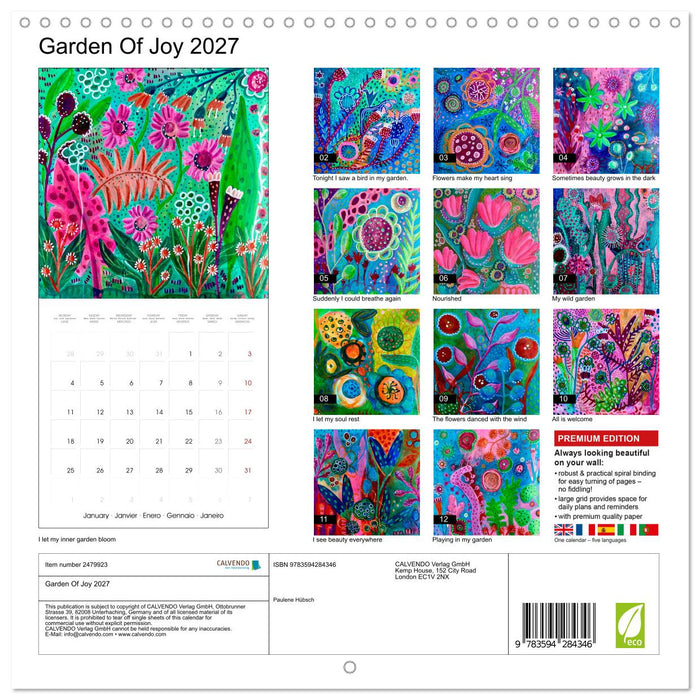 Garden Of Joy 2027 (CALVENDO Monthly Calendar 2027)