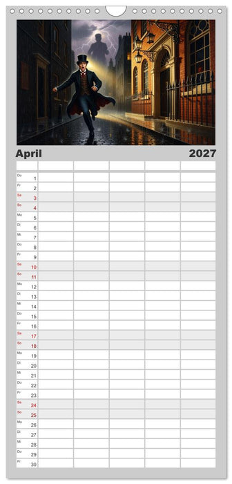 Victor Frankenstein und seine Schöpfung (CALVENDO Familienplaner 2027)