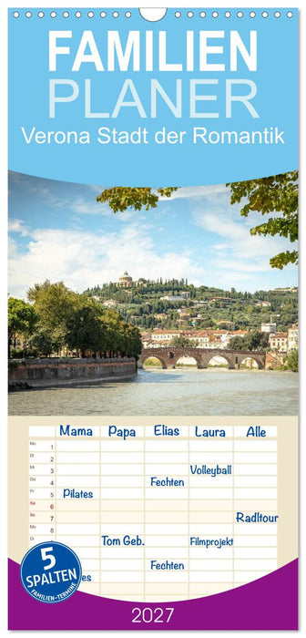 Verona Stadt der Romantik (CALVENDO Familienplaner 2027)