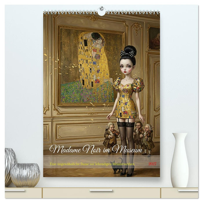 Madame Noir im Museum (CALVENDO Premium Wandkalender 2027)