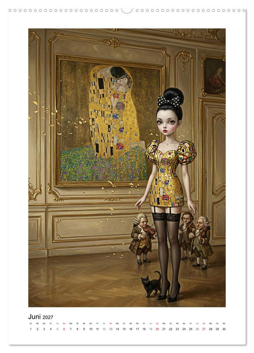 Madame Noir im Museum (CALVENDO Premium Wandkalender 2027)