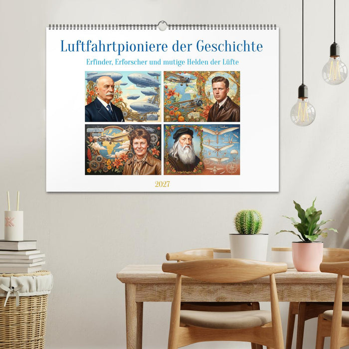 Luftfahrtpioniere der Geschichte (CALVENDO Wandkalender 2027)