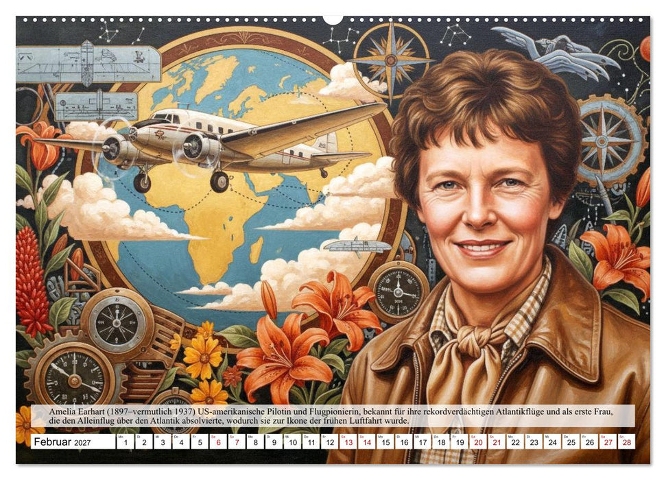 Luftfahrtpioniere der Geschichte (CALVENDO Wandkalender 2027)