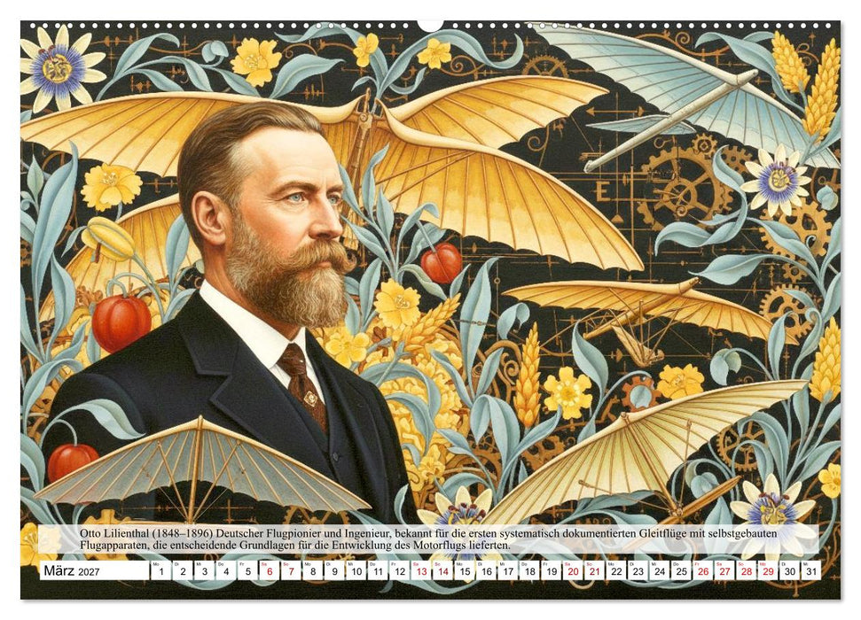Luftfahrtpioniere der Geschichte (CALVENDO Wandkalender 2027)