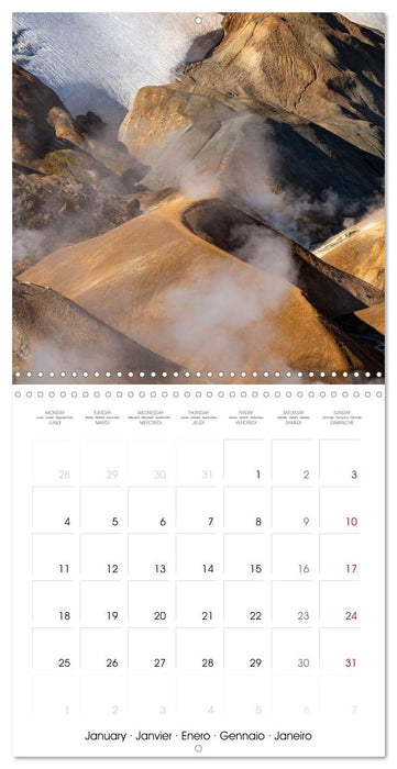 Iceland - Colorful Mountains (CALVENDO Monthly Calendar 2027)