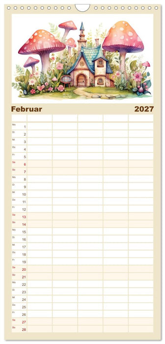 Märchenhafte Feenhäuschen (CALVENDO Familienplaner 2027)