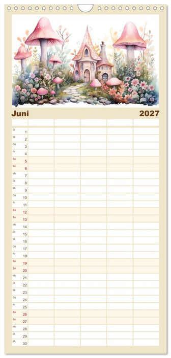Märchenhafte Feenhäuschen (CALVENDO Familienplaner 2027)