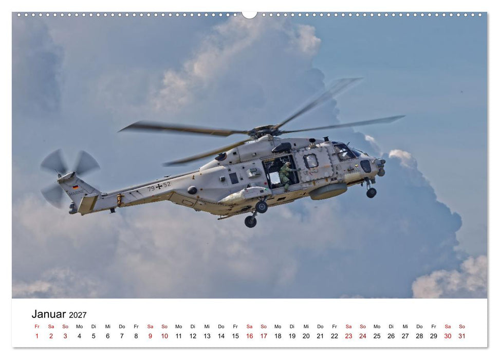 Hubschrauber der Marine (CALVENDO Premium Wandkalender 2027)