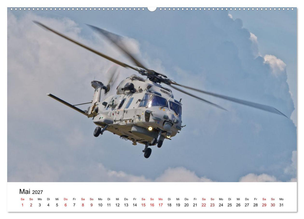Hubschrauber der Marine (CALVENDO Premium Wandkalender 2027)