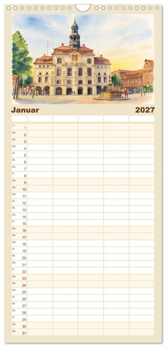 Zauberhaftes Lüneburg (CALVENDO Familienplaner 2027)