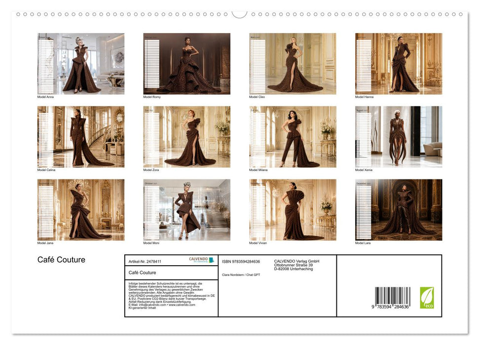 Café Couture (CALVENDO Premium Wandkalender 2027)