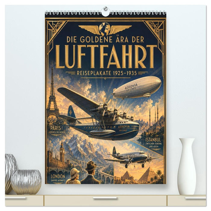 Die goldene Ära der Luftfahrt – Reiseplakate 1928–1930 (CALVENDO Premium Wandkalender 2027)