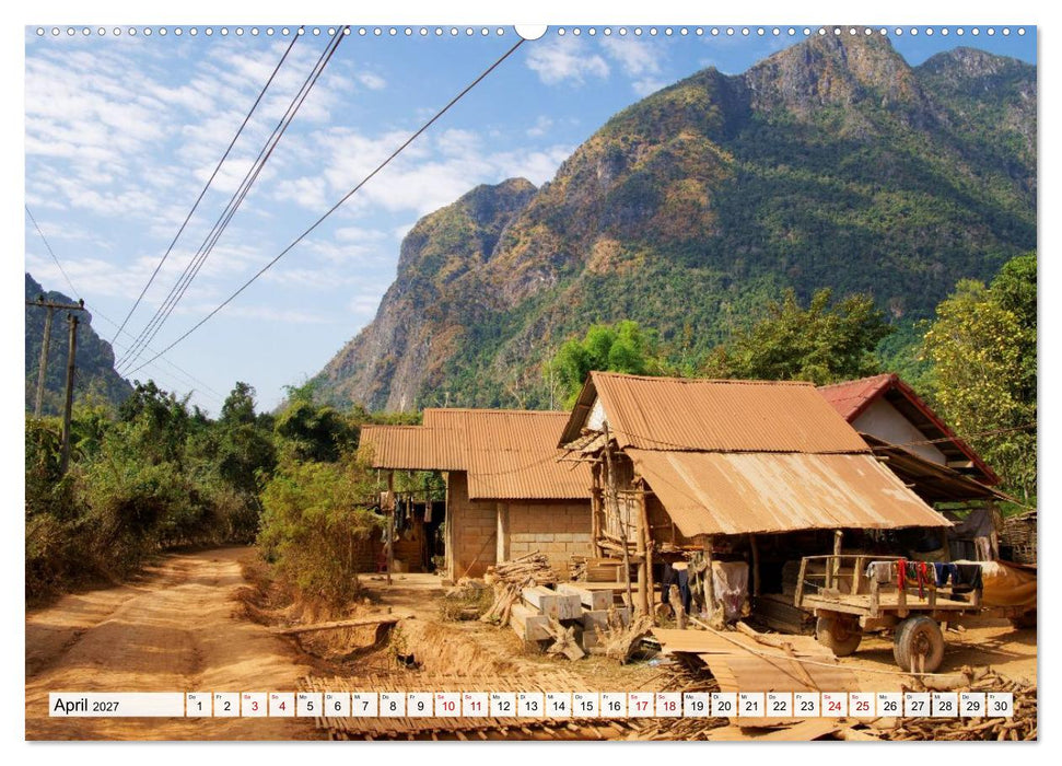 Bekanntes und Unbekanntes Laos (CALVENDO Wandkalender 2027)