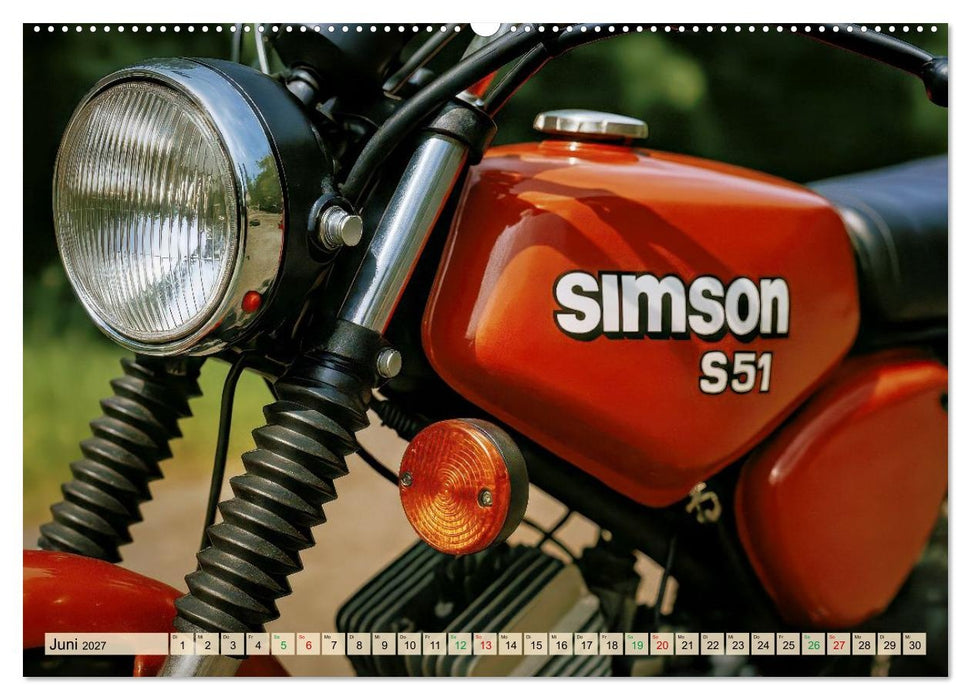 Angelehnt an Simson S51 (CALVENDO Wandkalender 2027)
