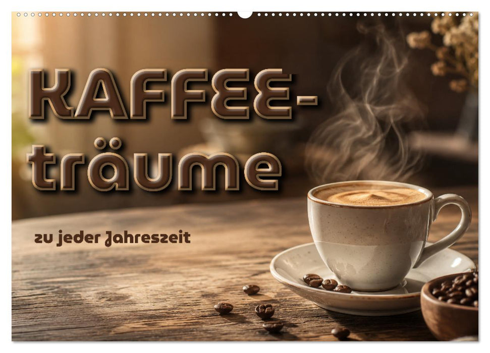 Kaffeeträume zu jeder Jahreszeit (CALVENDO Wandkalender 2027)
