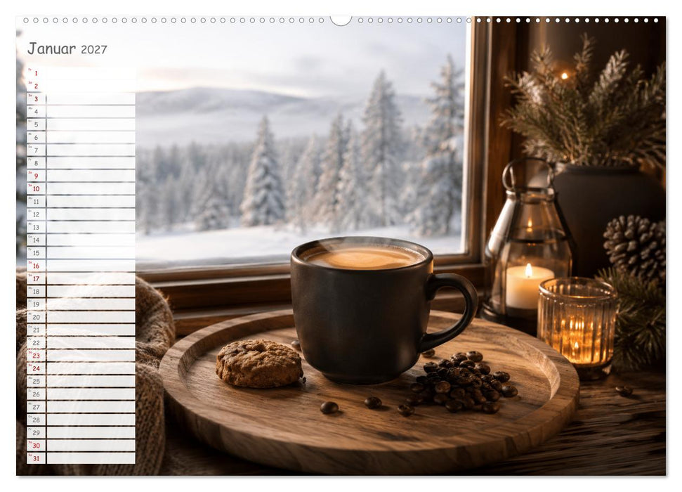 Kaffeeträume zu jeder Jahreszeit (CALVENDO Wandkalender 2027)
