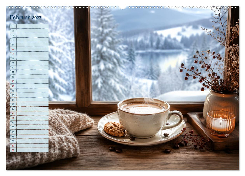 Kaffeeträume zu jeder Jahreszeit (CALVENDO Wandkalender 2027)