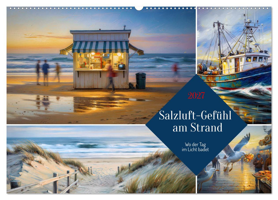 Salzluft-Gefühl am Strand (CALVENDO Wandkalender 2027)