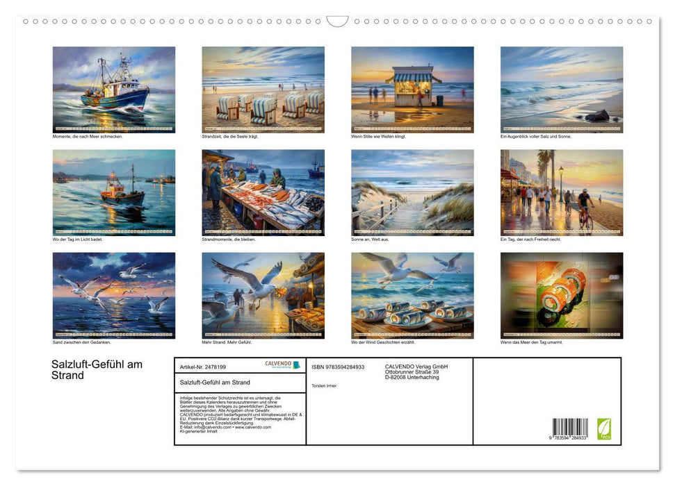 Salzluft-Gefühl am Strand (CALVENDO Wandkalender 2027)