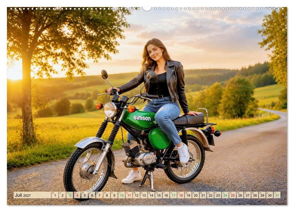 Angelehnt an Simson S51 (CALVENDO Premium Wandkalender 2027)