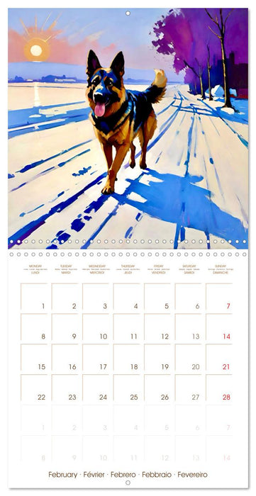 German Shepherd. The majestic character of a noble breed (CALVENDO Monthly Calendar 2027)