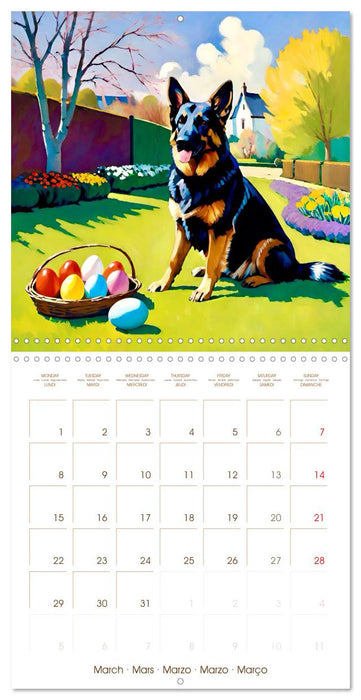 German Shepherd. The majestic character of a noble breed (CALVENDO Monthly Calendar 2027)