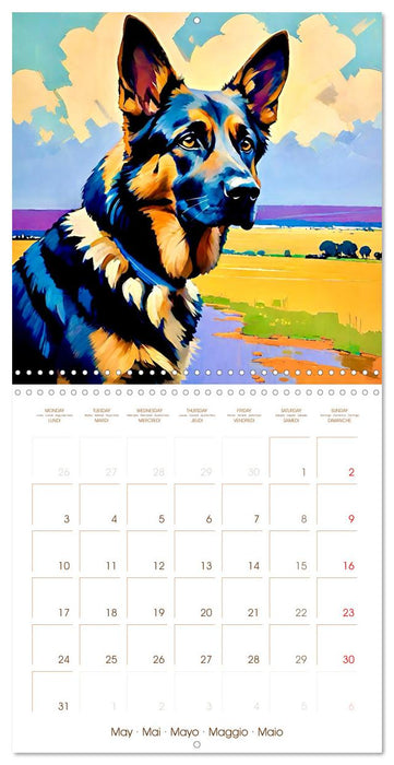 German Shepherd. The majestic character of a noble breed (CALVENDO Monthly Calendar 2027)