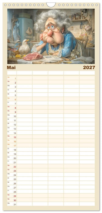 Oma macht jetzt Sonderschicht (CALVENDO Familienplaner 2027)