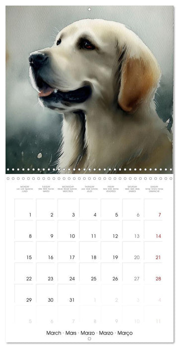 Chiens de cœur (CALVENDO Calendrier mensuel 2027)