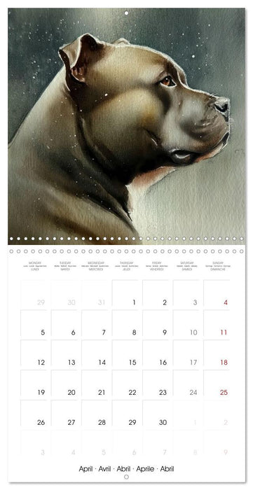 Chiens de cœur (CALVENDO Calendrier mensuel 2027)