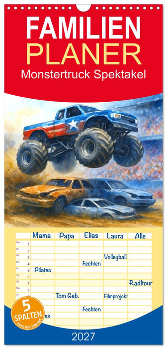 Monstertruck Spektakel (CALVENDO Familienplaner 2027)