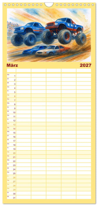 Monstertruck Spektakel (CALVENDO Familienplaner 2027)