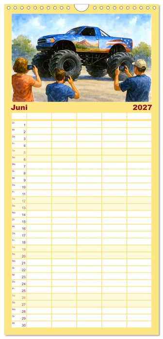 Monstertruck Spektakel (CALVENDO Familienplaner 2027)