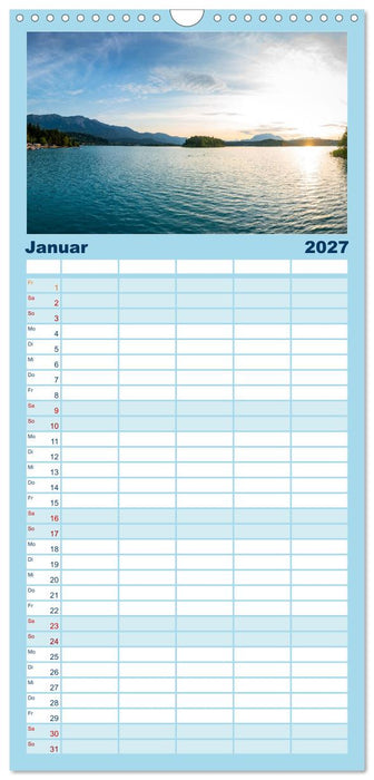 Der wunderschöne Faaker See in Kärnten (CALVENDO Familienplaner 2027)