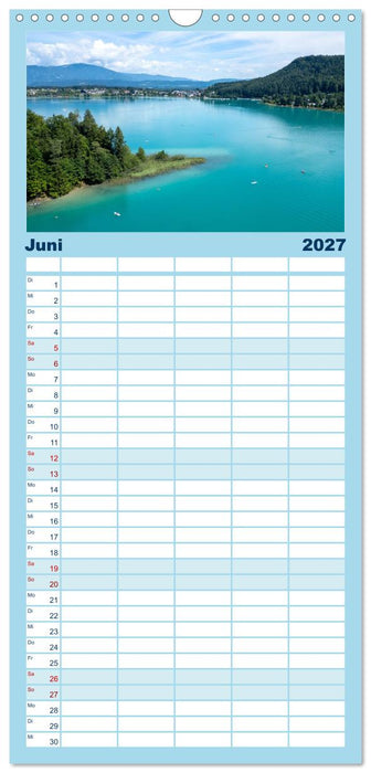 Der wunderschöne Faaker See in Kärnten (CALVENDO Familienplaner 2027)