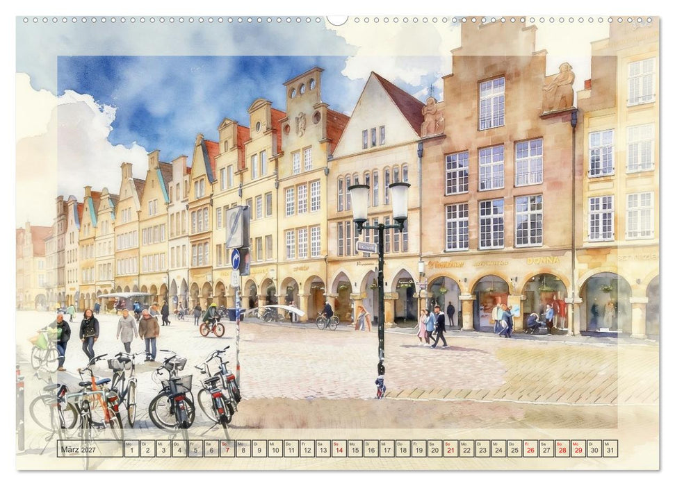Die schönsten Altstädte in Nordrhein-Westfalen (CALVENDO Wandkalender 2027)