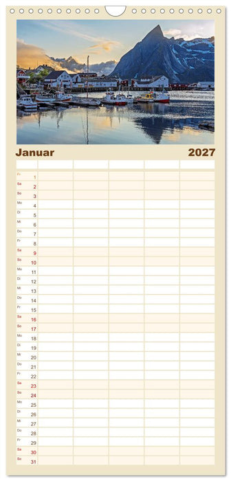 Lofoten - Norwegische Trauminseln (CALVENDO Familienplaner 2027)