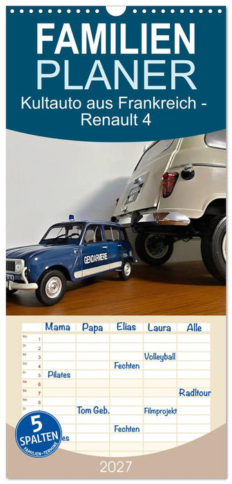 Kultauto aus Frankreich - Renault 4 (CALVENDO Familienplaner 2027)