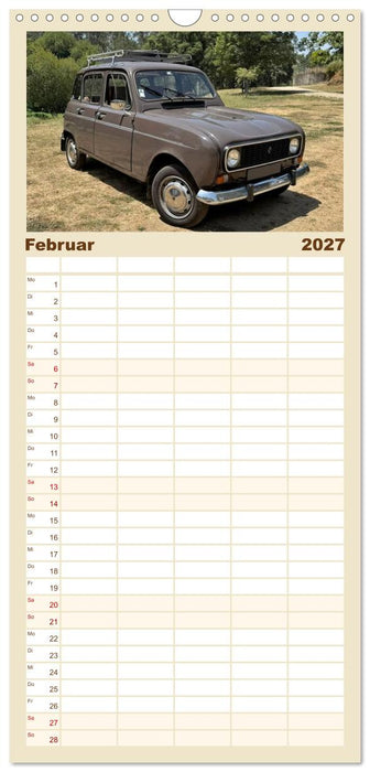 Kultauto aus Frankreich - Renault 4 (CALVENDO Familienplaner 2027)