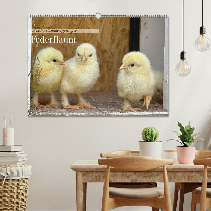 Federflaum - Kleine Schnäbel ganz groß (CALVENDO Wandkalender 2027)